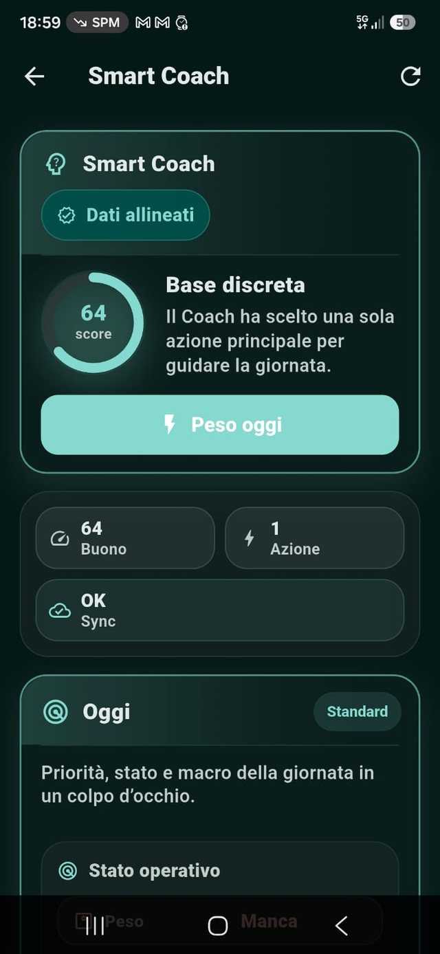 Screenshot Smart Coach NutriAxIA